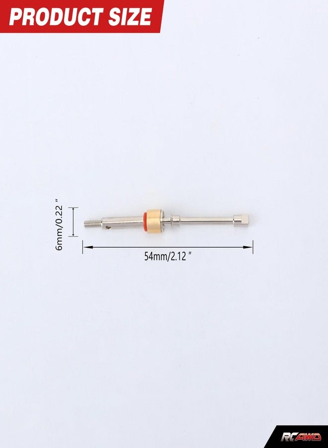 RCAWD مجموعة RCAWD من 4 قطع عمود إدارة أمامي +6 مم لسلسلة أعمدة إدارة Axial 1/24 SCX24 AX24 CVD - Image 4